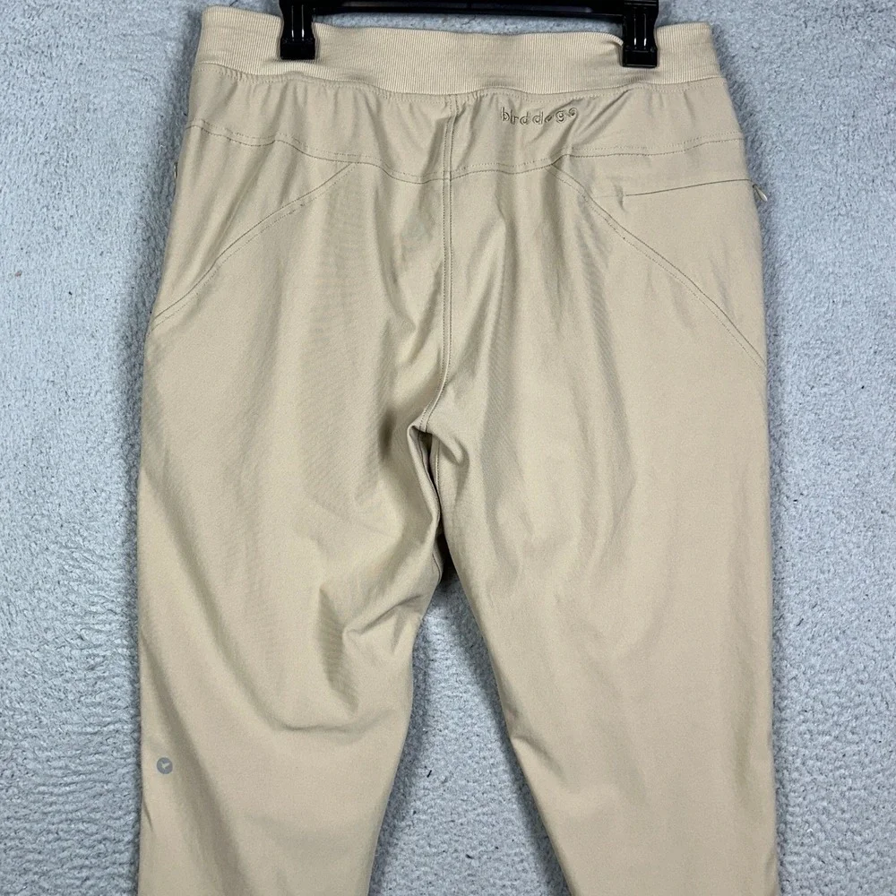 Birddogs Pants Mens Large Tan Athletic Joggers Performance Tapered Drawstring